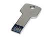 USB 3.0- флешка на 16 Гб в виде ключа (серебристый) 16Gb (Изображение 1)