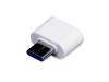 Универсальный адаптер USB Type-C папа Type-A мама, белый (Изображение 1)