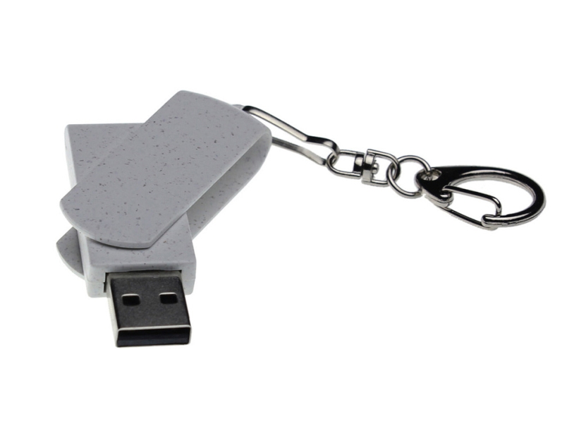 USB 2.0- флешка промо Варуна на 8 Гб с поворотным механизмом (серый) 8Gb (Изображение 3)