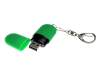 USB 2.0- флешка Goutte Soft-touch на 4 Гб каплевидной формы (зеленый) 4Gb (Изображение 2)