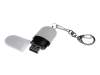 USB 2.0- флешка Goutte Soft-touch на 512 Мбайт каплевидной формы (белый) 512Mb (Изображение 2)