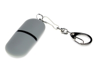 USB 2.0- флешка Goutte Soft-touch на 8 Гб каплевидной формы (серый) 8Gb