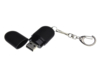 USB 3.0- флешка Goutte Soft-touch на 128 Гб каплевидной формы (черный) 128Gb (Изображение 2)