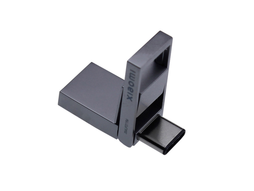 USB 3.0-флешка на 64 Гб с разъемами USB-A и Type-C (серебристый) 64Gb (Изображение 2)