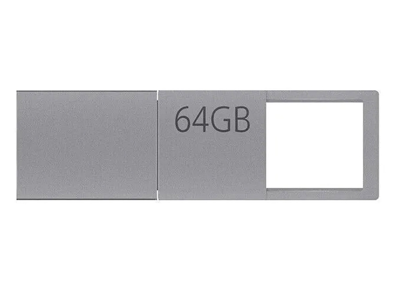 USB 3.0-флешка на 64 Гб с разъемами USB-A и Type-C (серебристый) 64Gb (Изображение 6)