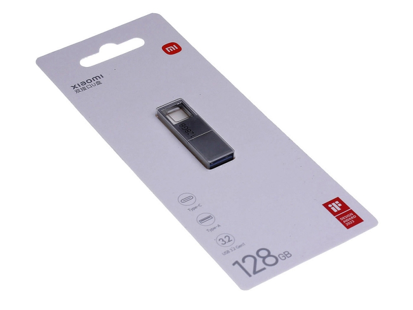 USB 3.0-флешка на 128 Гб с разъемами USB-A и Type-C (серебристый) 128Gb (Изображение 9)