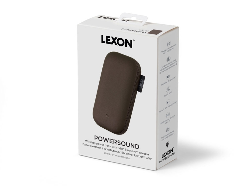 Внешний аккумулятор с беспроводной колонкой Powersound, черный (Изображение 14)