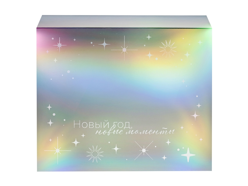 Подарочная коробка с голографическим шубером Aurora, L (черный/разноцветный) L (Изображение 3)