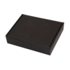 Коробка подарочная, размер 18,5х14,5х3,8см, картон, самосборная, черная (Изображение 1)