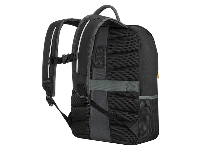 Рюкзак WENGER Move 16, чёрный, переработанный ПЭТ, 33 x 19 x 44 см, 22 л (Изображение 4)