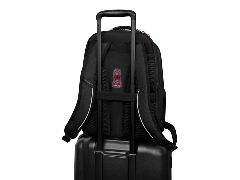 Рюкзак WENGER ALTAIR 15.6, черный, переработанный ПЭТ/Полиэстер, 32х21х44 см, 22 л. (Изображение 7)