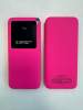 Внешний аккумулятор Kris soft touch 10000mAh (Розовый) (Изображение 1)