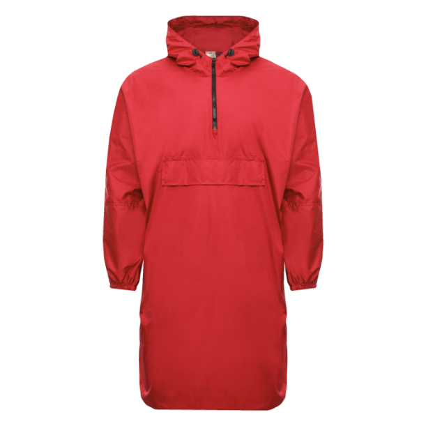 Дождевик анорак STAN с карманом, 61 (Красный) 46-48/S/M (Изображение 1)