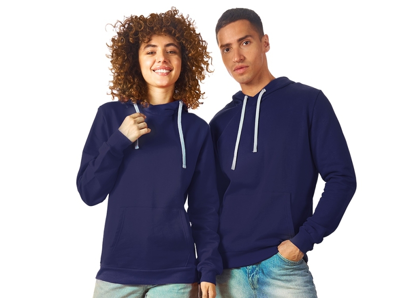 Толстовка Stream с капюшоном, унисекс (navy) 3XL (Изображение 1)