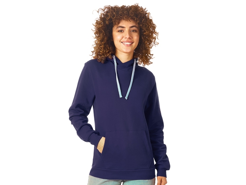 Толстовка Stream с капюшоном, унисекс (navy) 3XL (Изображение 3)