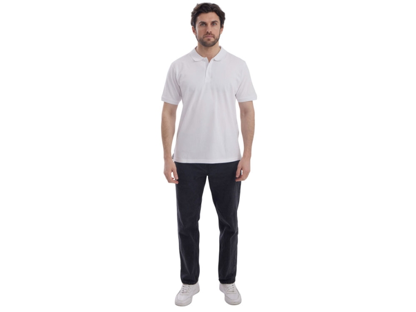 Рубашка поло Dubai мужская (белый) 3XL (Изображение 6)