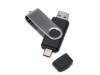 USB3.0/USB Type-C флешка на 32 Гб Квебек C, черный (Изображение 1)