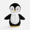 Мягкая игрушка Beastie Toys, пингвиненок с белым шарфом (Изображение 1)