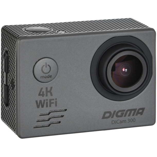 Экшн-камера Digma DiCam 300, серая (Изображение 1)