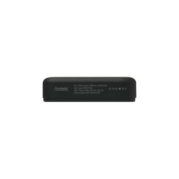 Внешний аккумулятор Union PD 10000mAh с функцией беспроводной зарядки 15W, черный (Изображение 8)