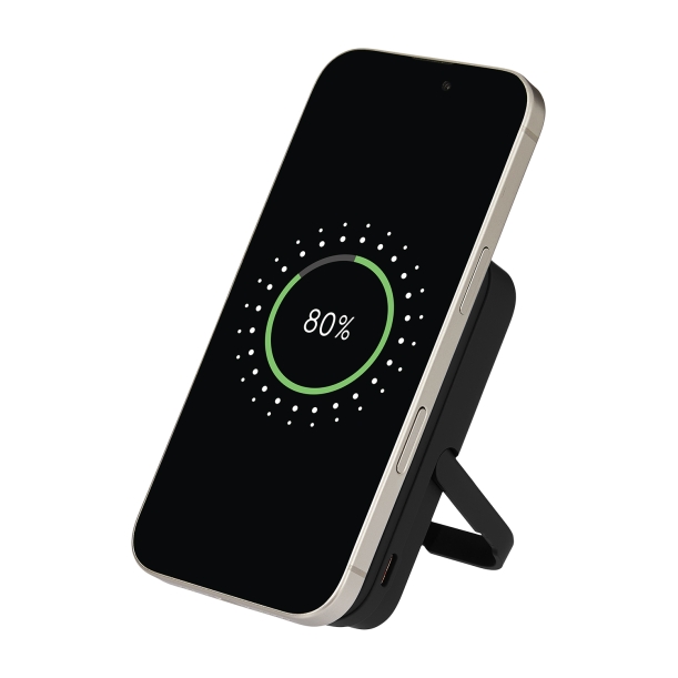Внешний аккумулятор Union PD 10000mAh с функцией беспроводной зарядки 15W, черный (Изображение 10)