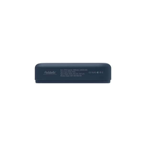 Внешний аккумулятор Union PD 10000mAh с функцией беспроводной зарядки 15W, синий (Изображение 8)
