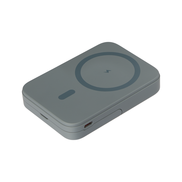 Внешний аккумулятор Union PD 10000mAh с функцией беспроводной зарядки 15W, серый (Изображение 1)