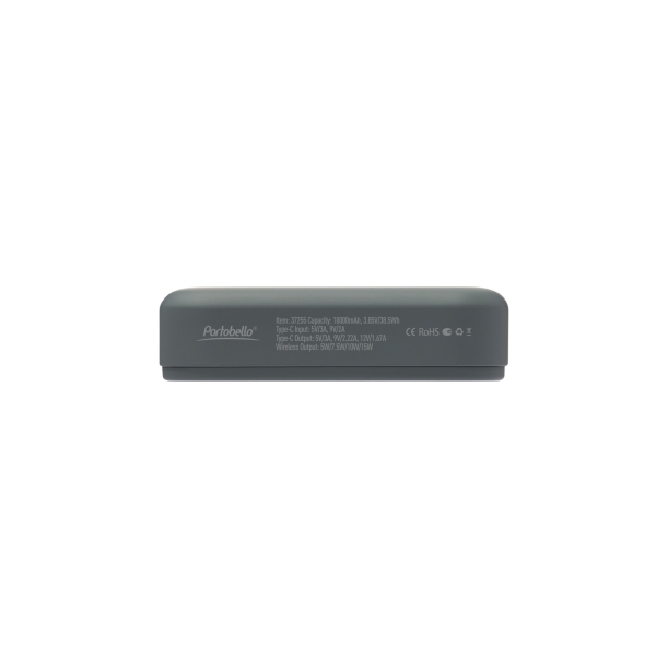Внешний аккумулятор Union PD 10000mAh с функцией беспроводной зарядки 15W, серый (Изображение 8)