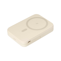 Внешний аккумулятор Union PD 10000mAh с функцией беспроводной зарядки 15W, бежевый