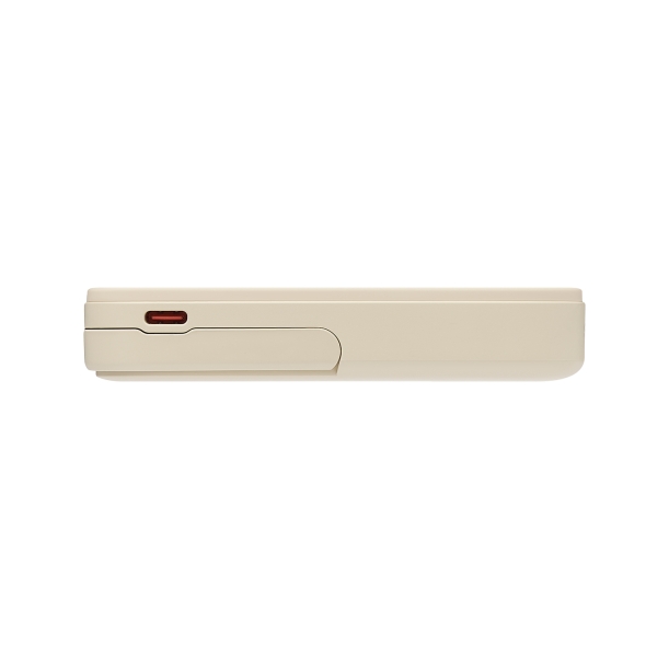 Внешний аккумулятор Union PD 10000mAh с функцией беспроводной зарядки 15W, бежевый (Изображение 5)