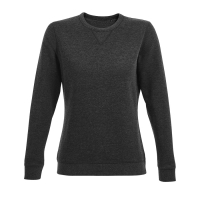 Толстовка женская "Sully Women", т.серый меланж, 2XL, 60% хлопок 40% полиэстер, 280 г/м2