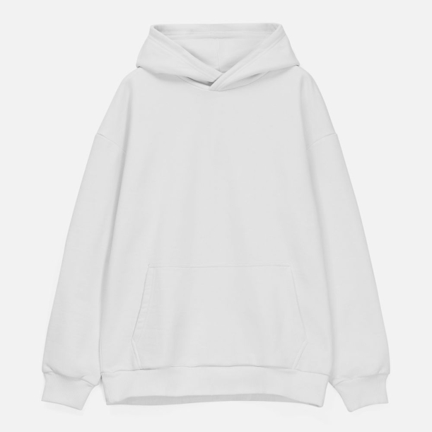 Худи унисекс оверсайз Daylero, белое, размер XL/XXL (Изображение 1)