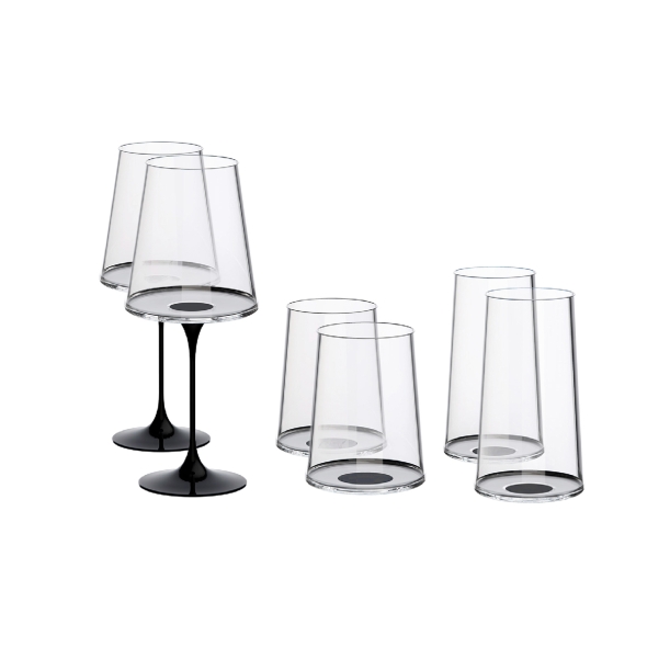 Хрустальный бокал для красного вина на магните Trebonn SplitGlass, 2 шт, 450 мл (Изображение 5)
