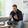 Магнитная беспроводная Bluetooth колонка-подставка Wave 5W, черная (Изображение 5)