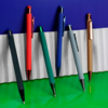 Ручка шариковая FACTOR COLOR со стилусом, зеленый, металл, пластик, софт-покрытие (Изображение 3)