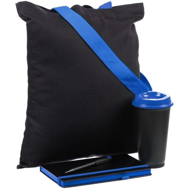 Набор Velours Bag, черный с синим (Изображение 1)