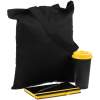 Набор Velours Bag, черный с желтым (Изображение 1)