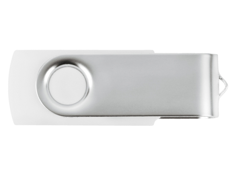 USB-флешка на 2 Гб Квебек (белый) 2Gb (Изображение 3)
