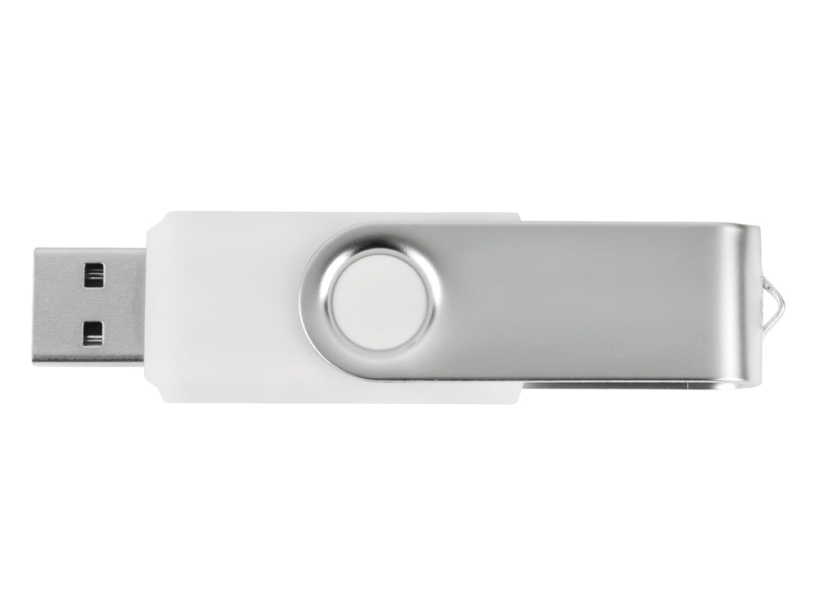 USB-флешка на 2 Гб Квебек (белый) 2Gb (Изображение 4)