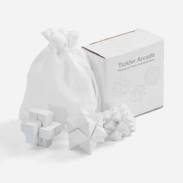 Набор из 3 головоломок Tickler Arcade, белый (Изображение 8)