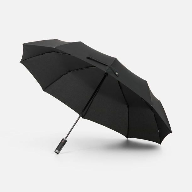 Зонт складной Regenfall, черный (Изображение 1)