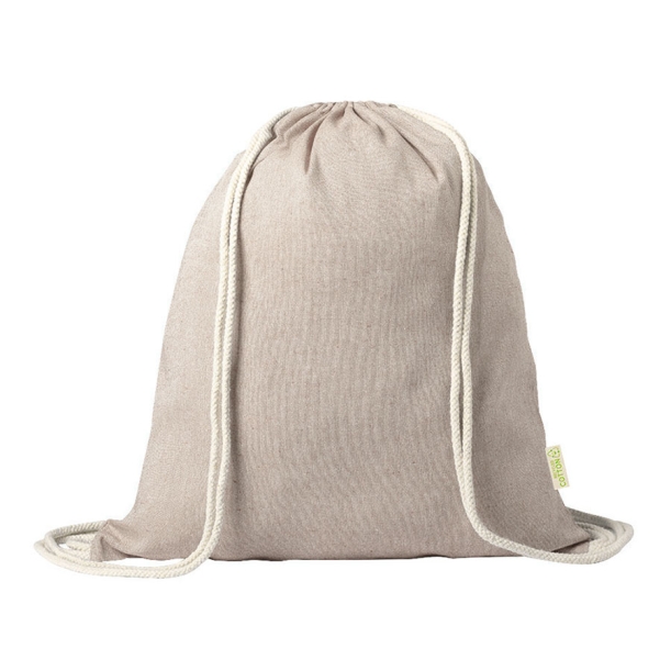 Рюкзак KONIM, бежевый, 42x38 см, 100% переработанный хлопок, 120 г/м2 (Изображение 1)