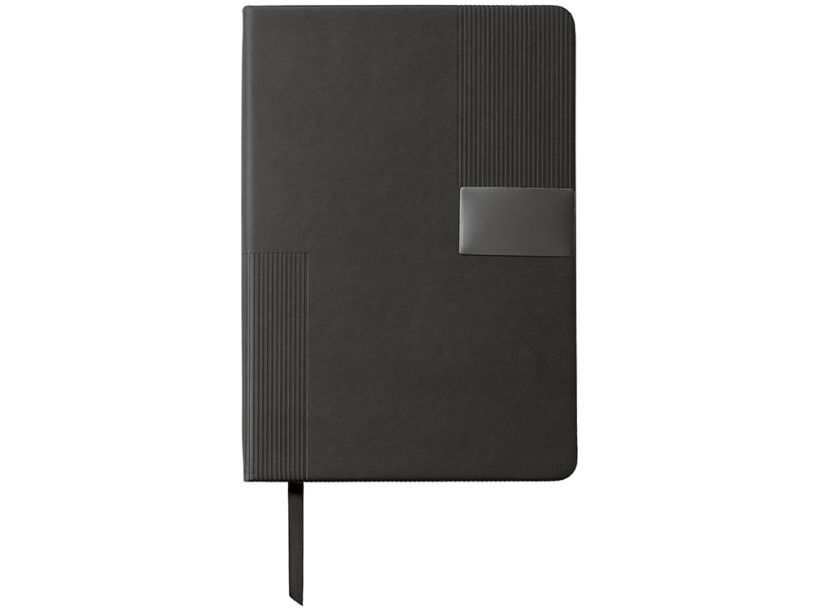 Подарочный набор Tesla с блокнотом А5, ручкой и пауэрбенком на 10 000 mAh, черный (Изображение 7)