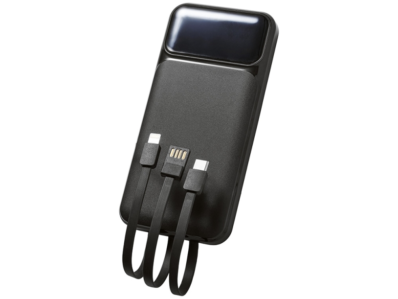 Подарочный набор Tesla с блокнотом А5, ручкой и пауэрбенком на 10 000 mAh, черный (Изображение 18)