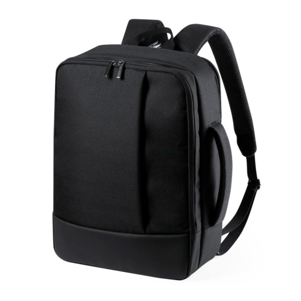 Рюкзак "Hurkon", черный, 41x32x12,5 см, 100% полиэстер 300D (Изображение 1)