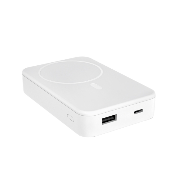 Аккумулятор "Hank" с функцией беспроводной зарядки, 10 000 mAh (Белый) (Изображение 3)