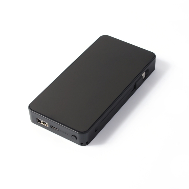 Аккумулятор с подсветкой "Scyler", 10000 Mah (черный) (Изображение 1)