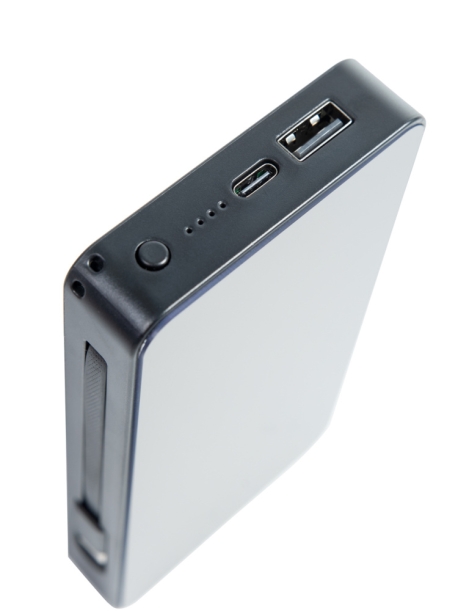 Аккумулятор с подсветкой "Scyler", 10000 Mah (черный) (Изображение 5)