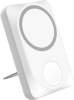 Беспроводная зарядная станция "White" 2в1 для Apple/Apple watch с покрытием Soft Touch, 10000 Mah (Белый) (Изображение 4)