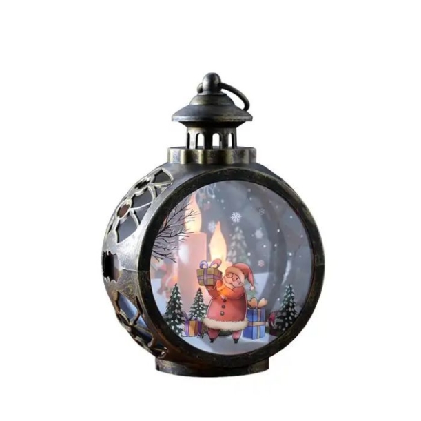 Рождественский фонарик с подсветкой "Severus" со светодиодной подсветкой (коричневый) (Изображение 1)